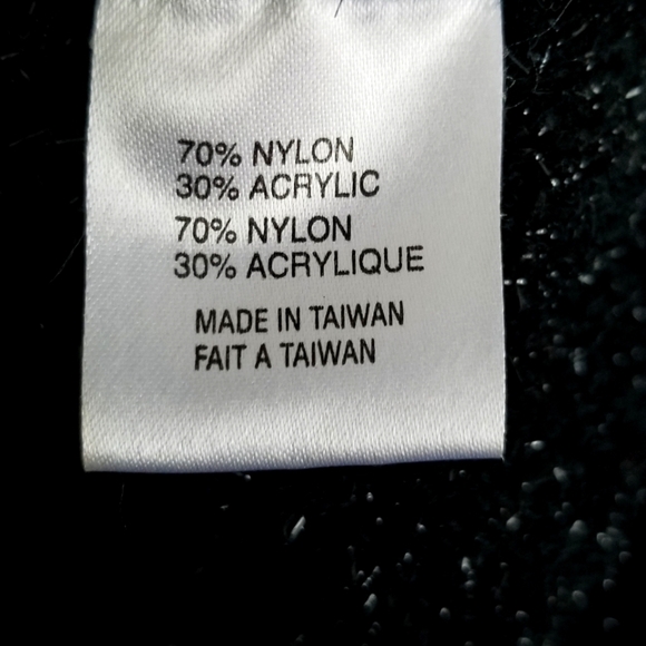 VINTAGE 90S GRAFFITI FRAYED HEM KNIT TOP — BLACK METALLIC - Picture 5 of 5